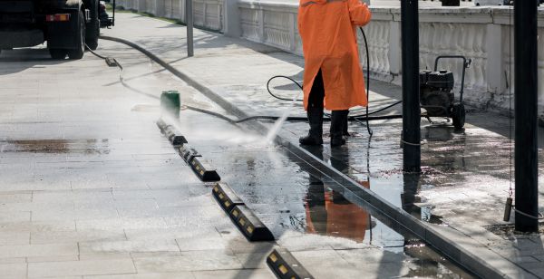 Parking Lot Pressure Washing in Goshen